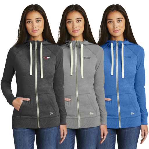 New Era® Ladies Sueded Cotton Full-Zip Hoodie